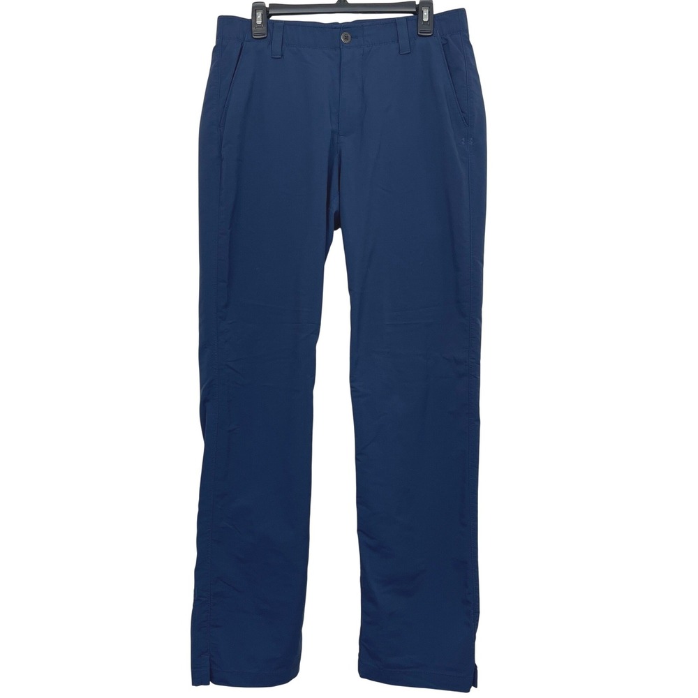 Under Armour Match Play Golf Pants Mens 34x34 Stretch Loose Fit‎ Blue Drive